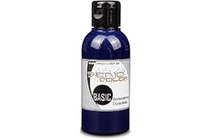 Senjo Color Body Painting Peinture 75ml | Liquide Peinture du Corps | Pour pinceaux et aérographe | Fabriqué en Allemagne (Bleu foncé)