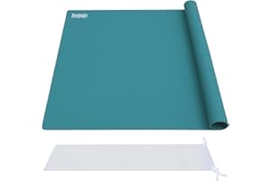 Foepoge Silicone Mat for Worktops: 71 × 51 cm Extra Large Craft Mat for Resin - Large Silicone Painting Mat for Kids - Waterproof Worktop Protector for Table - Heat Resistant Kitchen Counter Protector