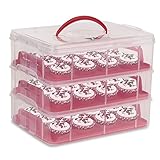 amzdeal 3 Etagen Kuchentransportbehälter 36 Cupcakes...