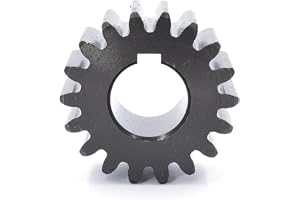 1 st 1,5-moduls kugghjul 12T/13T/14T/15T/16T/17T/18T/19T S45C stål mekaniska raka cylindriska kugghjul för CNC-utrustning(1.5 Module 19T Bore 14mm+Keyway 5mm)
