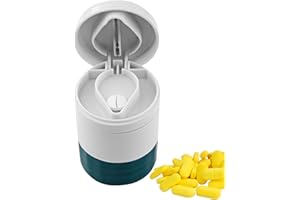 MURMAN Taglia Pillole - Portapillole, Tagliapillole E Frantumapillole | Tagliapillole | Portapillole Da Viaggio Con Tagliapillole | Tagliapillole Per Compresse Per Bambini E Anziani