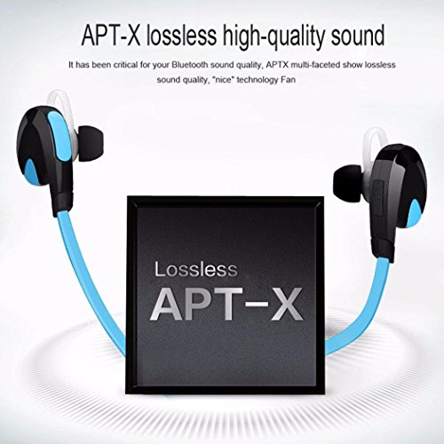 Tefamore Auricular Est  reo Inal  mbrico Bluetooth Para Auriculares De Deporte Universal  azul 