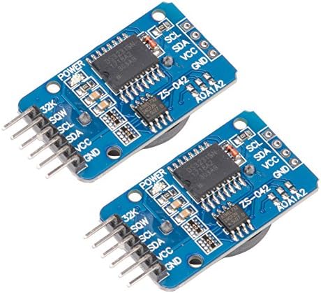 MUZOCT 2Pcs DS3231 AT24C32 IIC Module Precision Real Time Clock Memory Module Arduino with a Temperature-compensated Crystal Oscillator