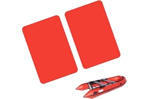 POVANJER Kit de réparation en PVC - Subvention pour les réparations de kayaks - Radeaux de réparation gonflables, patchs de réparation de bateaux imperméables pour bateaux gonflables, Kayaks, radeaux,