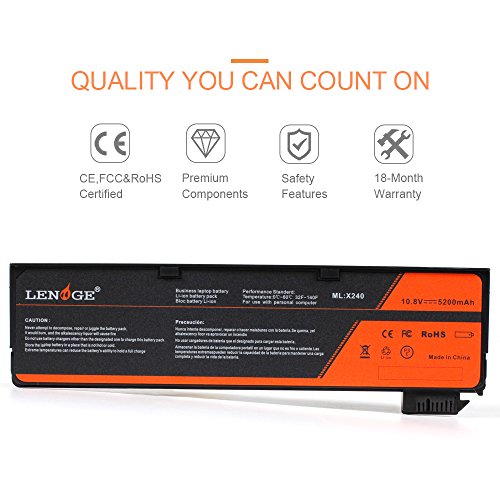 LENOGE Ersatz Hochleistung Akku Li-ion Laptop Batterie Für LENOVO ThinkPad X240 T440 T440S T450S X250 X260 K2450 T450 T460 L460 T550 W550S 5200mah - 3