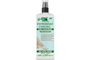 DD Teck Peppermint Cooling Foot/Hand Spray – Revitalize and Refresh with a Refreshing Peppermint Formula, Soothes Tired Feet, Cooling Sensation, Reduces Odor, Boosts Circulation (50ml Spray)
