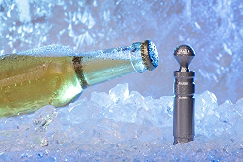 LITIM|home Design X Flaschenöffner Edelstahl | Kapselheber aus rostfreien Edelstahl | 9,5 x 2 x 2 cm 190g | Made in Germany (matt) - 5