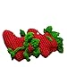 1 Pair Baby Infant Shoes Handmade Wool Knitted Crochet Newborn Bootee for 0- 12 Months Baby Red+ Green Heudauo 12 Yard