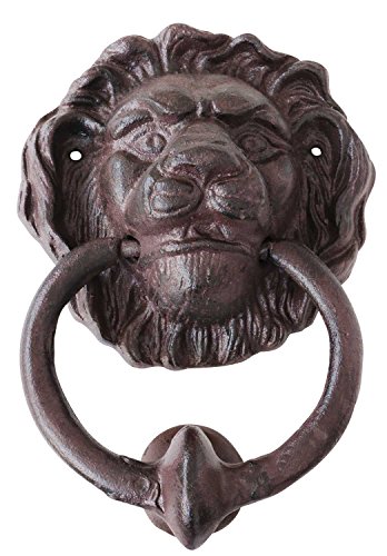 Preisvergleich Produktbild Historischer Türklopfer Löwe Türbeschlag Tür Eisen Antik-Stil