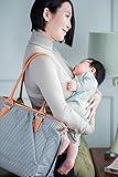 Modische Wickeltasche von Kute ’n‘ Koo – Mode und Funktion in einer Tasche – In New York City entworfen – Schultergurte – Passende Wickelauflage – Kinderwagenstreifen – und vieles mehr - 5