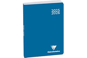 CLAIREFONTAINE Exacompta - 154072E - Agenda journalier Forum Work & After Classic - 10 x 15 cm - Août 2025 à juillet 2026 - Coloris bleu