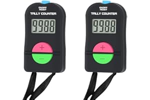 Beikalone - Contador deportivo digital pequeño para golf, contador manual, contador para sumar y restar, 2 unidades