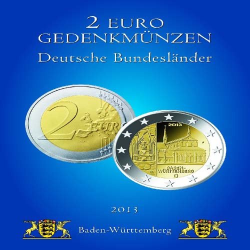 Preisvergleich Produktbild Münzkarte für deutsche 2-Euro-Gedenkmünze 2013 (Baden-Württemberg)