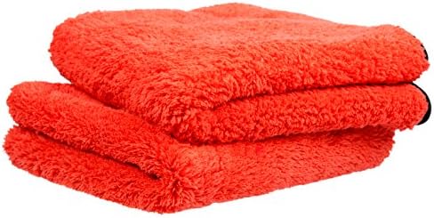 Indimization Professional Grade Dual-Purpose Microfibre Car Detailing Towels/Cloths - Pack of 2-40x40cm - 800GSM : Buffing - Polishing - Drying - Waxing - Cleaning - Valet