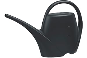 PLASTKON Gießkanne klein für den Zimmerpflanzen 1,7 L - Blumengießkanne aus Hochwertigem Kunststoff - Handliche Giesskanne für Innenbereich - Ideal für Bewässerung für Zimmerpflanzen, Anthrazit