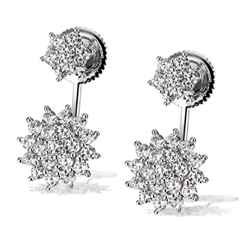 Goldmaid Damen-Ohrstecker 925 Sterlingsilber 48 weie Zirkonia Ohrringe Schmuck Goldmaid Damen-Ohrstecker 925 Sterlingsilber 48 weie Zirkonia Ohrringe Schmuck