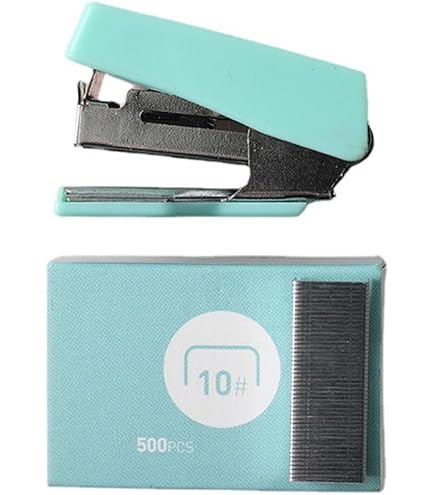 Mini Spillatrice Viola Con 400 Graffette - Compatta, Portatile, Per Ufficio E Scuola - Foto 2