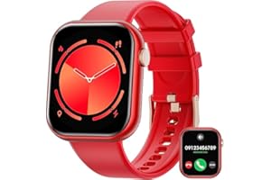 Mingtawn Smartwatch Herren Damen mit Telefonfunktion,1.85''Zoll Touchscreen Fitnessuhr mit SpO2 Blutdruckmessung Schrittzähler Herzfrequenz Schlafmonitor,IP67 wasserdichte Sportuhr für Android iOS