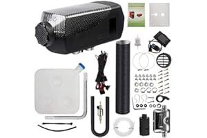 CHIWELL 5KW 12V Car Air Diesel Parking Heater Kit w/Remote Control LCD Display, 10L Tank, Muffler, Wireless Remote Control, Fast Heating Defrost Defogger for Shop, Home, RV, Boat, Vans, Trailer, Motorhome