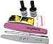 Professional Use/Home Use UV Gel Nail Art Set with Topcoat Brush Basic UV Gel