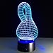 Produktbild abstract dekorative kunstwerke, bunten 3d - led - lampe nachtlicht kreative vision kleine energiesparende augenschutz,anfassen und fernbedienung