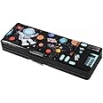 OBABO [Upgrade] Pop Up Multifunction Pencil Case for Kids, with Calculator Sharpener Cute School Supplies Multifunction Stationery Organizer Space Gift for Kids Teens (Black)