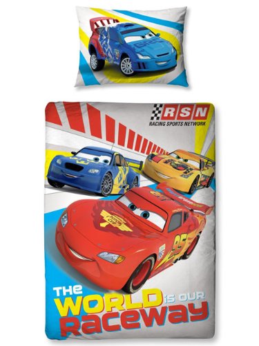 Disney Cars 'Speed' Junior Toddler Bed Duvet Cover & Pillowcase Set