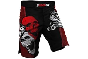 SMMASH Short D'entraînement pour Homme MMA Boxe Sport Gym Fitness Homme Short De Sport