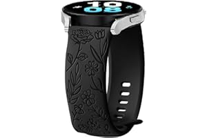 FYISWHO Pasek do zegarka Garmin Vivoactive 4S / Venu 2S / Venu 3S / Vivomove 3S, Forerunner 255S Music/265S, 18 mm kwiatowy silikonowy sportowy pasek zastępczy do Huawei Watch GT 4 41 mm