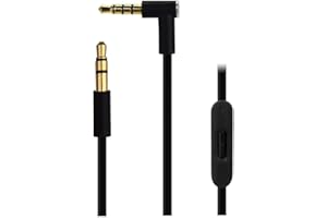 EONONON Replacement Audio Cable Cord Wire with in-line Microphone and Control for Beats by Dr Dre Headphones Solo/Studio/Pro/Detox/Wireless/Mixr/Executive/Pill (Black)