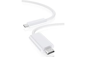 THECOOPIDEA Câble USB C vers HDMI 1.8M,Adaptateur Type C vers HDMI 4K@60Hz,[Compatible Thunderbolt 3/4],Stable-Haute Vitesse,Pour iPhone 15 Series, MacBook Pro/Air, Mac Mini, iPad Pro/Air/Mini,Galaxy S23/S22/S21