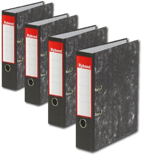 Rybond Lever Arch Files - Quality Fitting with Ring Binder and Metal finger pull - A4 Cloudy Grey 70cm [Pack 1]