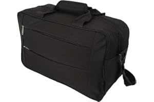 BENZI Bolsa de viaje 40 x 25 x 20 cm Tamaño Equipaje de mano Ryanair y Vueling (5496 Negro)