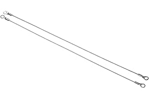 PATIKIL Acciaio Inossidabile Cordino Cavo 2mmx30cm, Cavo di Sicurezza 6pz Occhielli Terminati Sicurezza Filo Corda，Cavo di sicurezza in acciaio Inossidabile