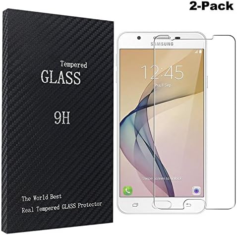 Songsong [2-Pack] Samsung Galaxy J7 Prime Screen Protector, Tempered Glass Screen Protector Film for Samsung Galaxy J7 Prime HD Ultra Clear Anti Scratch Bubble Free