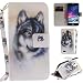 Produktbild Ooboom® LG K8 2017 Hülle Flip PU Leder Handy Tasche Case Cover Schutzhülle Wallet Ständer Karte Halter für LG K8 2017 - Wolf