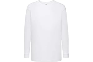 Fruit of the Loom Kids Valueweight Long Sleeve T-Shirt Kinder Shirt Langarm