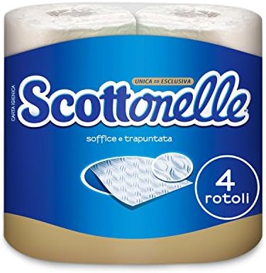 scottonelle Toilet Paper – , Soft and Quilted – 4 Rolls