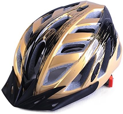 Bicycle helmet mountain men and women road cycling helmet in one helmet helmets bicycles equipment accessories , champagne gold , xl