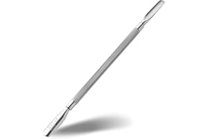 Rui Smiths Spingi cuticole professionale in Acciaio Inossidabile Ipoallergenico a Doppia Estremità - Stile n. 107