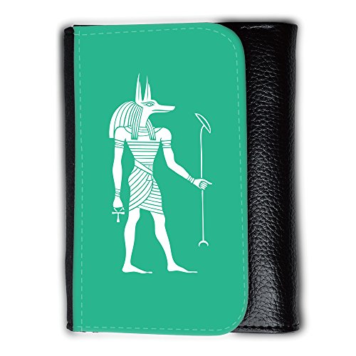 Preisvergleich Produktbild Portemonnaie Geldbörse Brieftasche mit / / Q09140626 Anubis ägypten 2 Karibisches Grün / / Medium Size Wallet