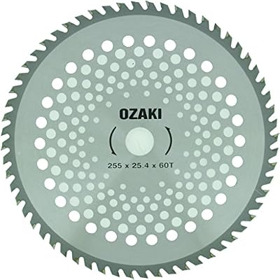 Greenstar 3488 Lame 60 dents pointe carbure 255 x 25,4 mm adaptable pour débroussailleuse