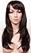 S-noilite Layered Hair Style Full Wigs 23" Wavy Dark Brown Wig New Fashion Design Lady Women's Daily Dress
