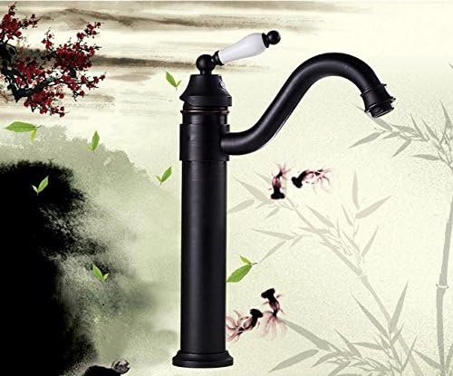 Weian Retro Black and Bronze Basin Tap Hot and Cold Taps Basin Faucet Hot and Cold Taps Continental Antique Table Good Furniture