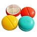 Produktbild Jooks Pill Box Waterproof Round Pill Case Bottle Sealed Medicine Capsule Holder Container Drug Bottle Organizer Four Compartments 1 PcsRadom Color)