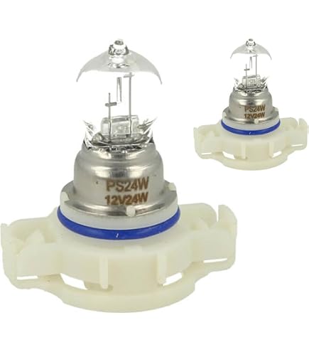 Ampoules Antibrouillard LED PSX24W 6000K - Pour Peugeot 207, 208, 3008, Citroën C3, C4 - Blanc Xénon, Résistances Incluses - 6