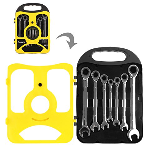 Femor Ratschenringschlüssel Set Ratschenschlüssel, Knarrenschlüssel, Maulschlüssel, Ringschlüssel, Ringmaulschlüssel … (Modell 3) - 4