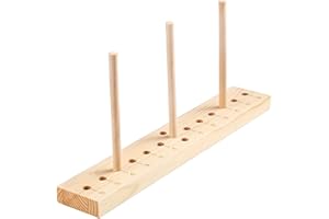 CAKEEYUM Bow Maker, 12 x 2 Wooden Bow Making Tool with 3 Stick, Lightweight Maker Tool for Ribbon, Portable Makers for Crafts, for Creating Wreaths, Gift Bows, Hair Bows