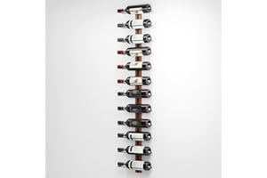 Relax World Portabottiglie Da Parete In Legno,Set 4 Stand Portabottiglie da Muro per Vino con 12 Scomparti per Bottiglie, Cantinetta a Parete, Angolo Bar,Sala da Pranzo, Cantina