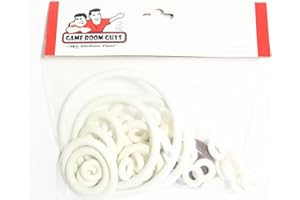 Game Room Guys Gottlieb Kit d'anneaux en caoutchouc pour flipper Blanc